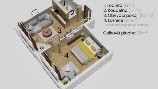 Půdorys ČB Větrná