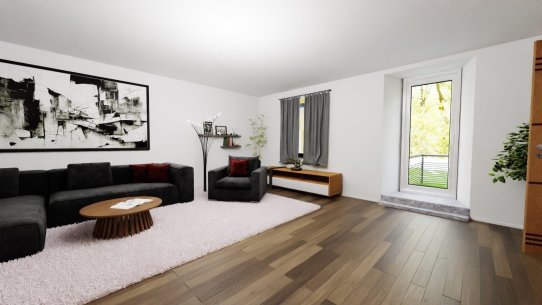 01-Vizualizace-obývací pokoj